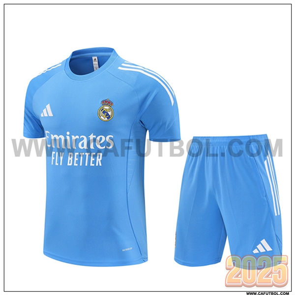 Camiseta Entrenamiento Real Madrid Azul Claro 2025 2026