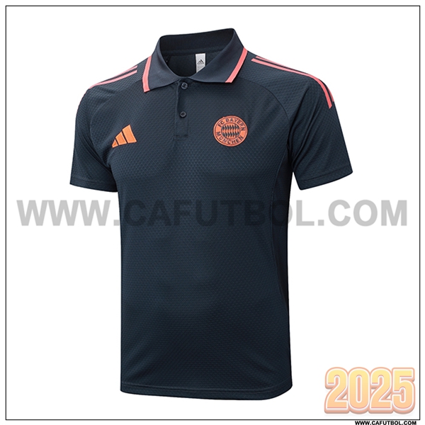 Camiseta Polo Bayern Munich Gris Oscuro 2025 2026