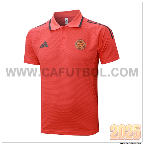 Camiseta Polo Bayern Munich Naranja/Gris 2025 2026
