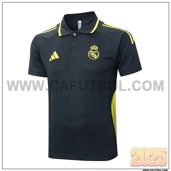 Camiseta Polo Real Madrid Gris Oscuro 2025 2026