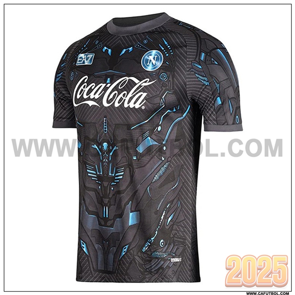 Camiseta Entrenamiento SSC Napoli Negro/Azul 2025 2026