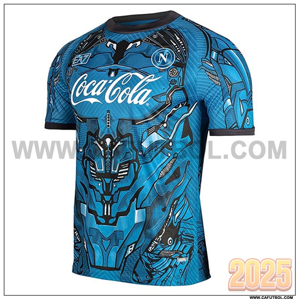 Camiseta Entrenamiento SSC Napoli Azul/Negro 2025 2026