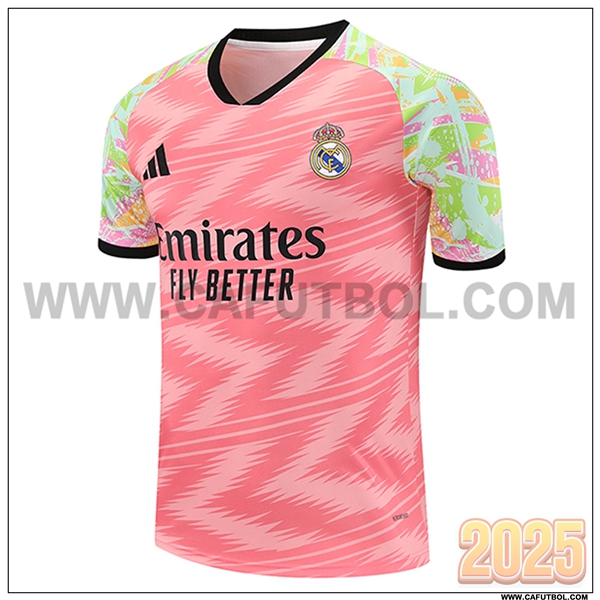 Camiseta Entrenamiento Real Madrid Rosa/Verde 2025 2026