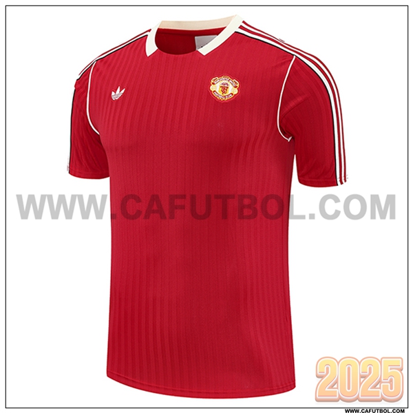 Camiseta Entrenamiento Manchester United Rojo 2025 2026