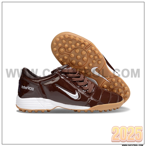 Nike Botas De Fútbol T90 TF Marrón/Blanco