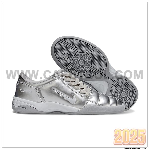 Nike Botas De Fútbol T90 IC Gris -02