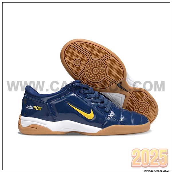 Nike Botas De Fútbol T90 IC Azul/Amarillo