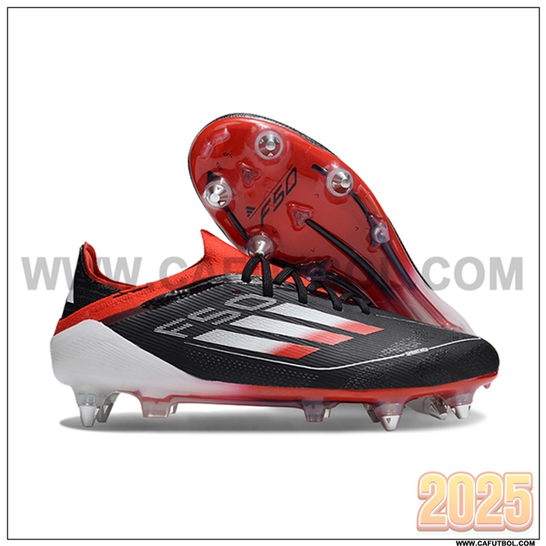 Adidas Botas De Fútbol F50 Elite SG Negro/Blanco/Naranja