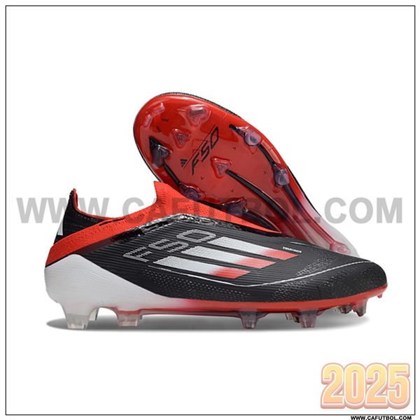 Adidas Botas De Fútbol F50 Elite Laceless FG Negro/Naranja/Blanco