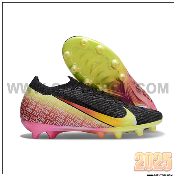 Nike Botas De Fútbol AIR Zoom Mercurial Vapor 16 Elite XXV AG Negro/Amarillo/Rosa
