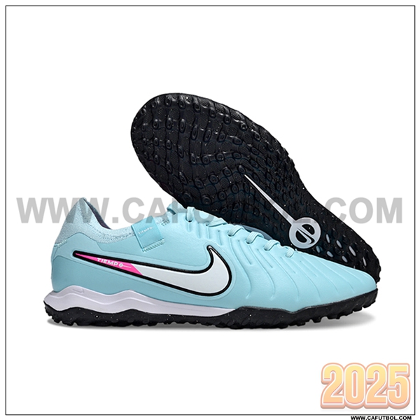 Nike Botas De Fútbol Tiempo Legend X PRO TF Azul/Blanco