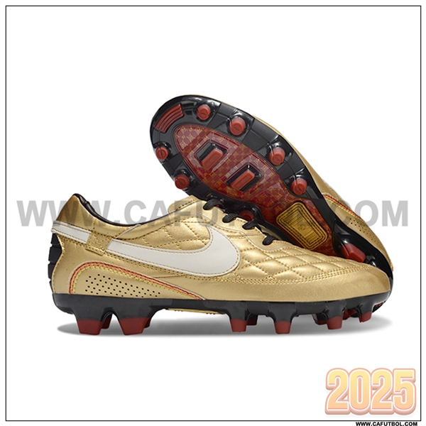 Nike Botas De Fútbol Tiempo Legend R10 Elite FG Amarillo/Blanco