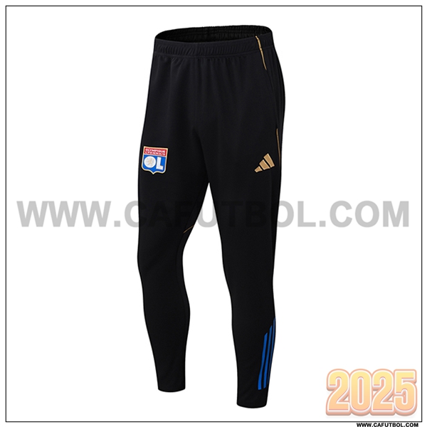 Pantalones Entrenamiento lyon Negro/Rojo/Azul 2025 2026