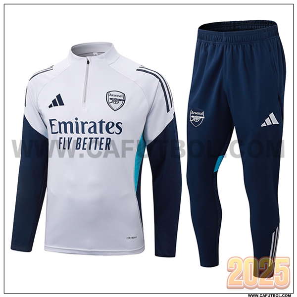 Chandal de Futbol Arsenal Gris/Azul 2025 2026