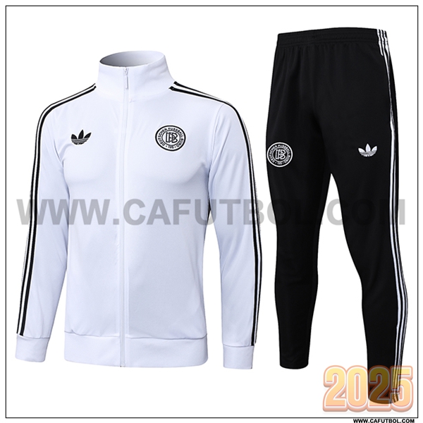 Chandal Chaquetas Futbol Alemania Blanco/Negro 2025 2026