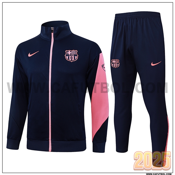Chandal Chaquetas Futbol FC Barcelona Azul/Rosa 2025 2026