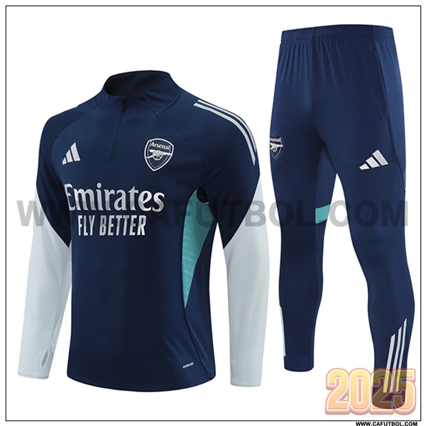 Chandal de Futbol Arsenal Azul/Gris 2025 2026