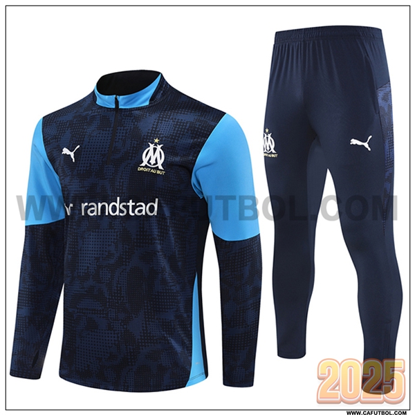 Chandal de Futbol Marsella azul real 2025 2026