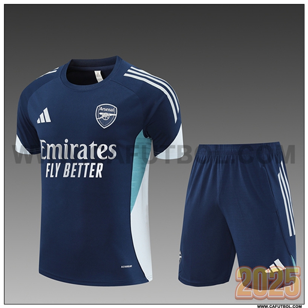 Camiseta Entrenamiento Arsenal Ninos Azul/Blanco 2025 2026