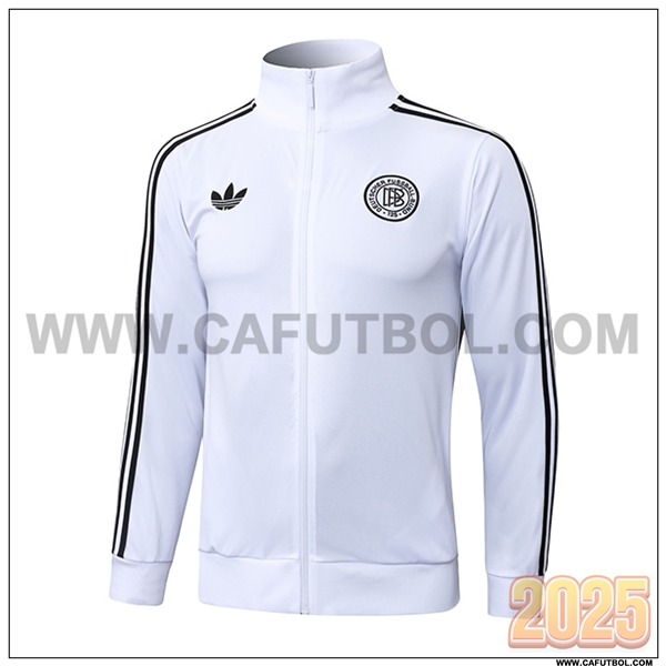 Chaquetas Futbol Alemania Blanco/Negro 2025 2026