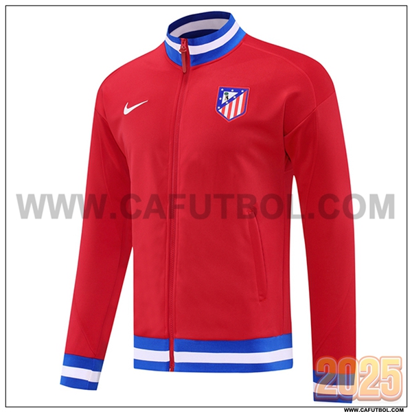 Chaquetas Futbol Atletico Madrid Rojo/Azul/Blanco 2025 2026