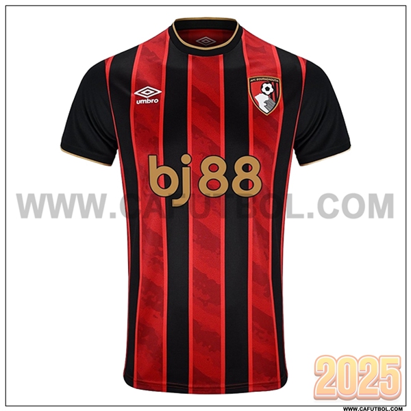 Nuevo Camiseta de AFC Bournemouth Primera Rojo Negro 2025 2026
