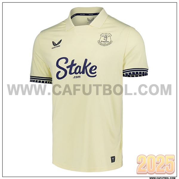 Nuevo Camiseta de FC Everton Segunda Amarillo claro 2025 2026