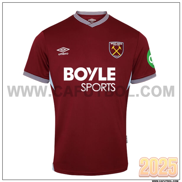 Nuevo Camiseta de West Ham Primera Rojo oscuro 2025 2026