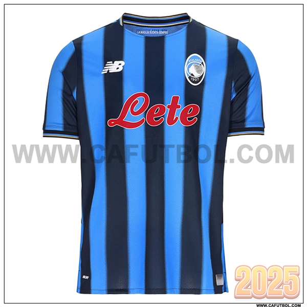 Nuevo Camiseta de Atalanta Primera Azul/Negro 2025 2026