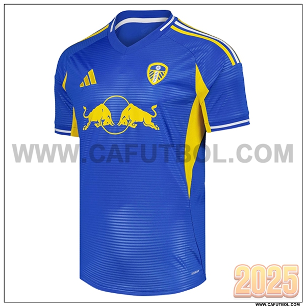 Nuevo Camiseta de Leeds United Segunda Azul/AMARILLO 2025 2026