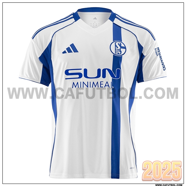 Nuevo Camiseta de Schalke 04 Segunda Blanco/Azul 2025 2026