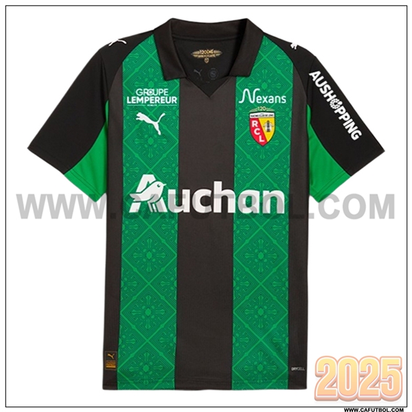 Nuevo Camiseta de RC Lens Segunda Verde/Negro 2025 2026