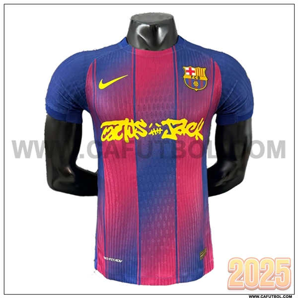 Camiseta Futbol FC Barcelona Edicion especial 2025 2026 Rojo/Azul