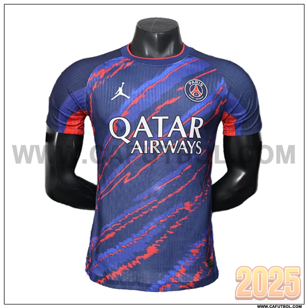 Camiseta Futbol PSG Edicion especial 2025 2026 Azul Real