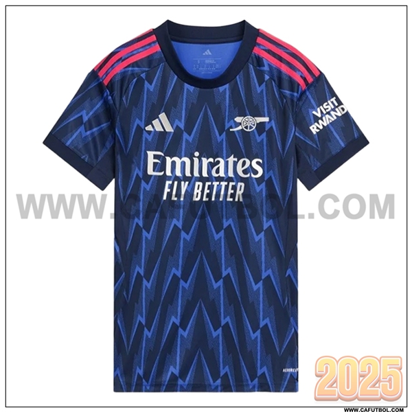 Nuevo Camiseta de Arsenal Segunda Mujer Azul/Negro 2025 2026