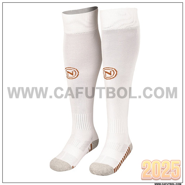Segunda Calcetines Futbol SSC Napoles Blanco 2025 2026