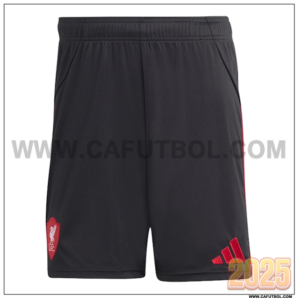 Segunda Pantalones Cortos FC Liverpool Negro 2025 2026