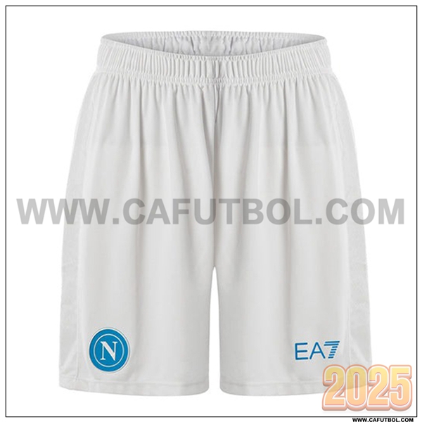 Primera Pantalones Cortos SSC Napoles Blanco 2025 2026