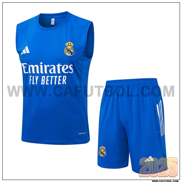 Camiseta Entrenamiento sin mangas Real Madrid Azul 2025 2026 -02