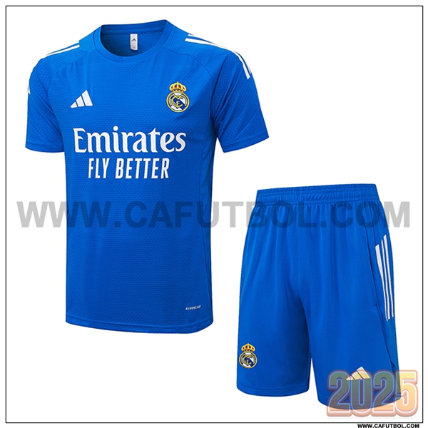 Camiseta Entrenamiento Real Madrid Azul/Blanco 2025 2026
