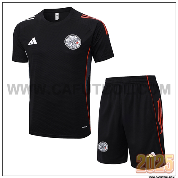 Camiseta Entrenamiento Ajax Negro/Blanco/Rojo 2025 2026
