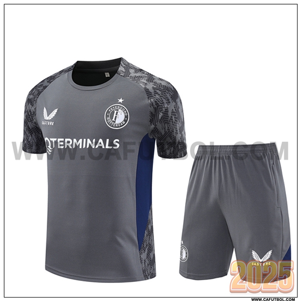 Camiseta Entrenamiento Feyenoord Gris/Azul 2025 2026