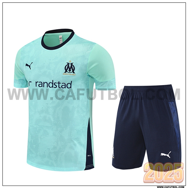 Camiseta Entrenamiento sin mangas Marsella Verde/Negro 2025 2026