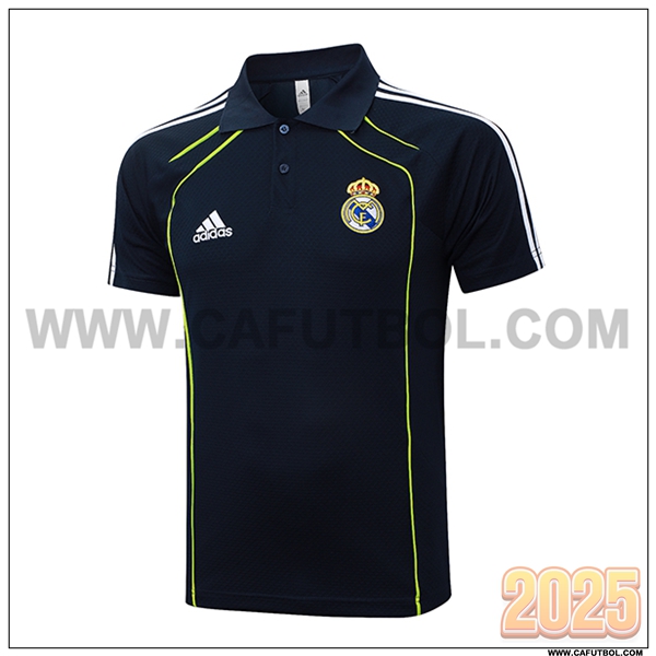 Camiseta Polo Real Madrid Negro/Blanco/Verde 2025 2026