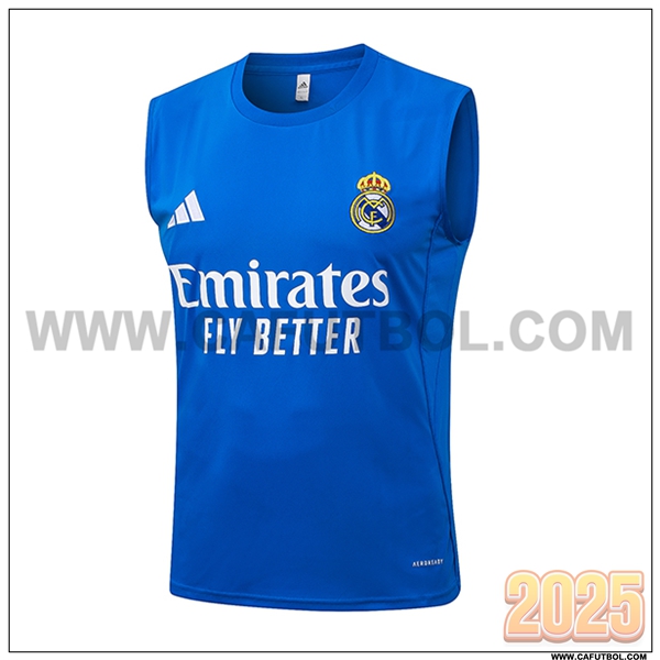 Chalecos De Futbol Real Madrid Azul 2025 2026 -02