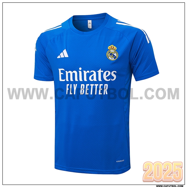 Camiseta Entrenamiento Real Madrid Azul/Blanco 2025 2026