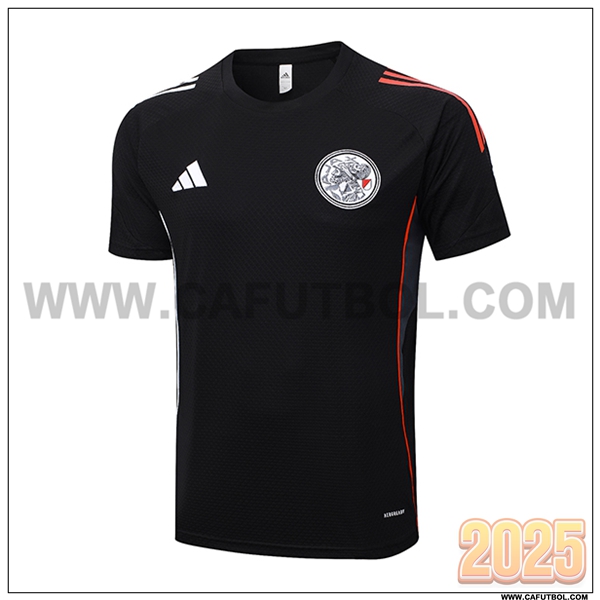 Camiseta Entrenamiento Ajax Negro/Blanco/Rojo 2025 2026