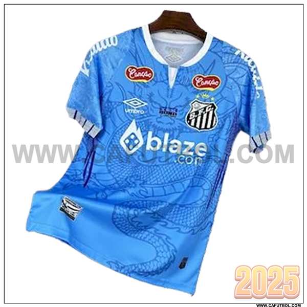 Camiseta Entrenamiento Santos Azul 2025 2026
