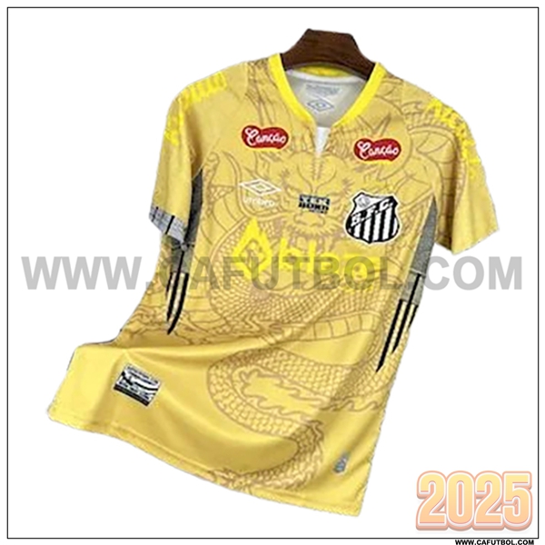 Camiseta Entrenamiento Santos Amarillo 2025 2026