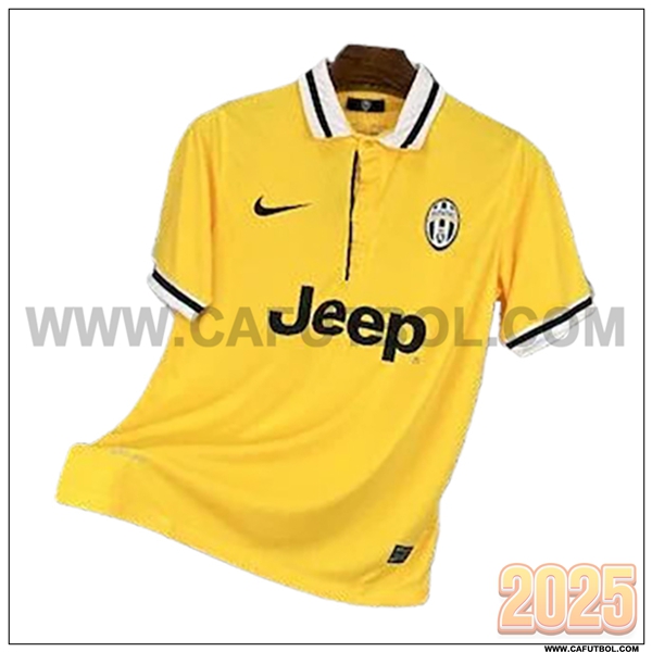 Tercero Camiseta de Juventus Retro AMARILLO 2013/2014